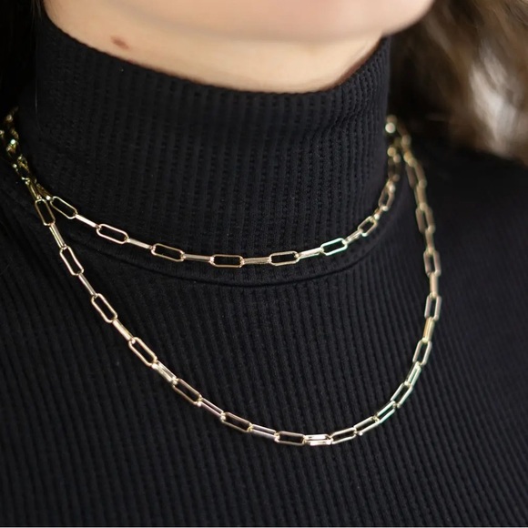 NWT - B.B. Lila Link to Link Layered Silver Necklace - Picture 1 of 5